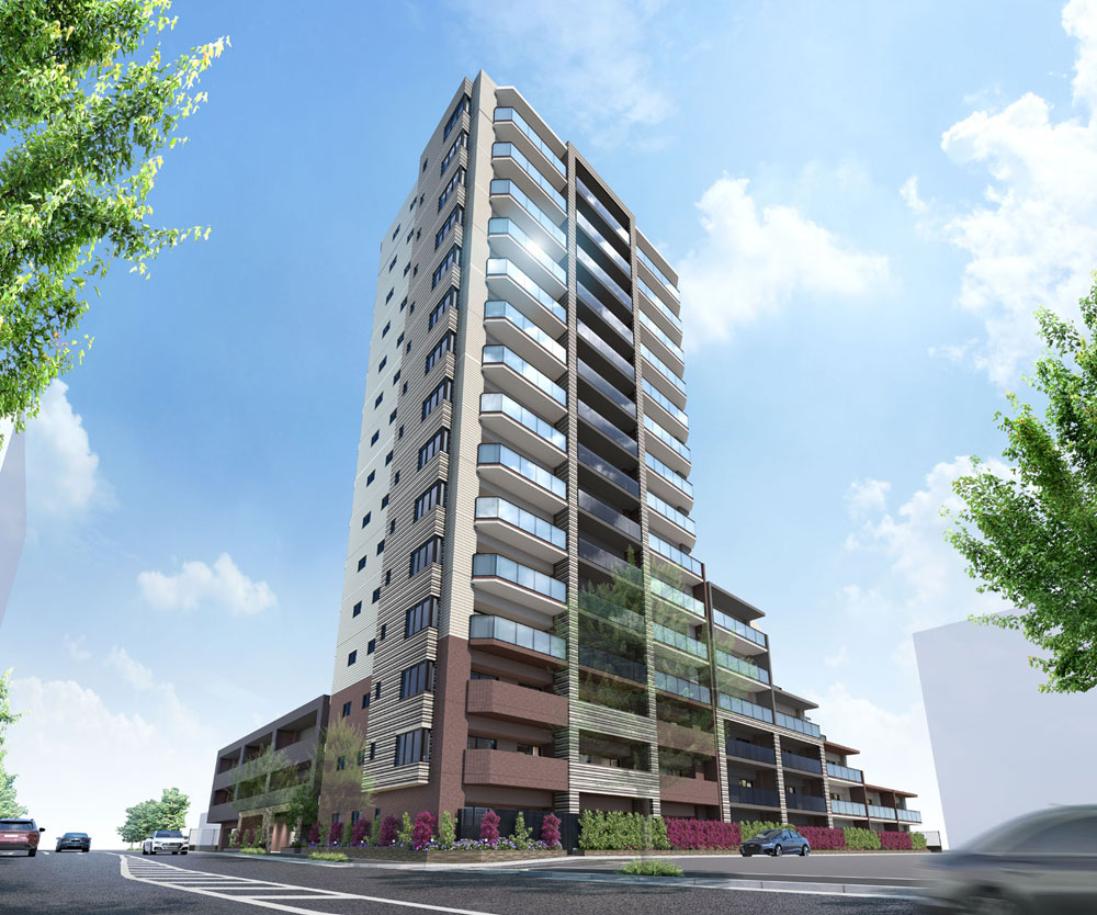 マンション管理　THE MACHIDA CLASSプロジェクト　外観完成予想CGパース